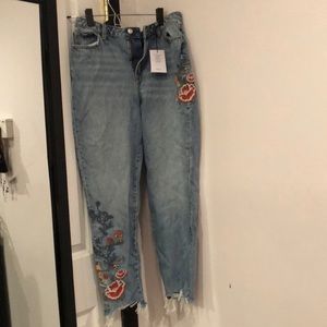 NWT ASOS embroidered jeans